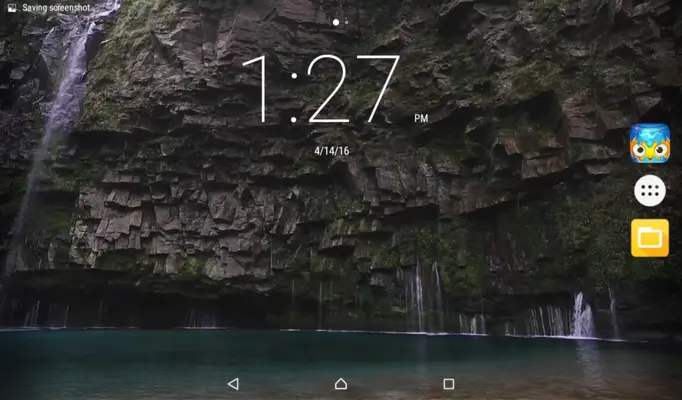 Waterfall by Drone Video LWP android App screenshot 0