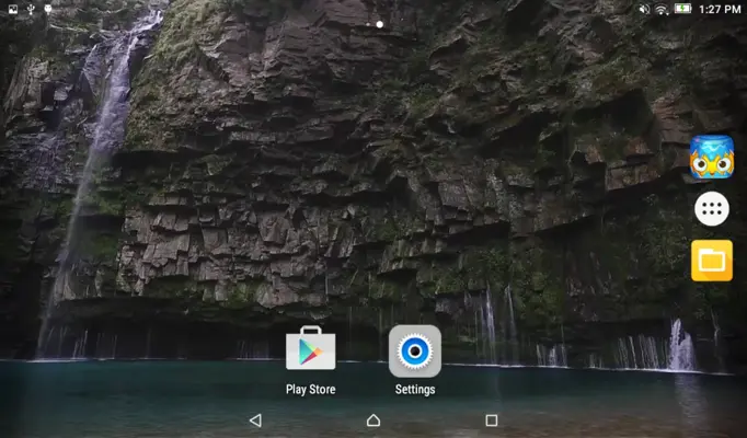 Waterfall by Drone Video LWP android App screenshot 1